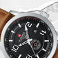 NAVIFORCE Trend Casual Wristwatch for Man Military Sports Water Resistant Leather Strap Men's Clock Quartz Calendar Male Watches