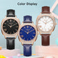 MEGIR Fashion Women Watches Luxury Diamond Leather Ladies Bracelet Female Quartz Wristwatches Dress Clock Relogio Feminino 7029