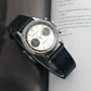 PIERRE PAULIN Retro 70‘s Vintage Panda Style Chronograph Mechanical Men's Complicated 38MM Blue Luxury Classic Wrist Watch