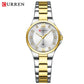 CURREN Women's Luxury Brand Watches Simple Quartz Auto Date Wristwatch Female Waterproof Clock Luminous Hands 9107