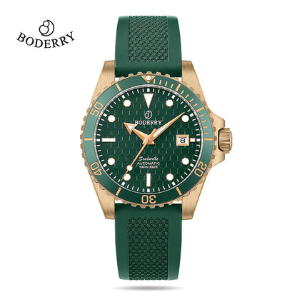 Boderry Titanium Diver Watch Automatic Mechanical Wristwatch Mens For Seiko Sport 200M Waterproof Luxury Watches With Free Gift