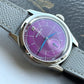 The New MERKUR Cross Line Sector Dial Purple Retro Casual Watch for Men Business Series Manual Chorded Watch Relogio Waterproof