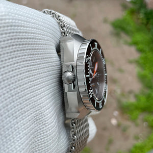 Steeldive SD1980 One-Piece Case 45MM Mens Diver Watch Automatic Mechanical BGW9 Luminous 1000M Waterproof Left Crown Watch