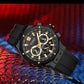CURREN Luxury Brand High Quality Chronograph Luminous Watches for Men Silicone Strap Casual Sports Waterproof Quartz Wristwatch