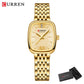 CURREN Fashion Dress Watches for Ladies Simple Quartz Stainless Steel Bracelet Wristwatch