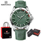 Top Brand NAVIFORCE Male Fashion Luxury WristWatch Men Quartz Watch Sports Shockproof Waterproof Leather Casual Package Gifts