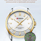 CURREN Fashion Brand Couple Watches for Lovers Simple Classic Quartz Stainless Steel Bracelet Wristwatches with Luminous Hands