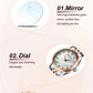 CURREN Ladies Watch with Two-Tone Stainless Steel Bracelet 28mm Dial with Rhinestones Markers Shimmering Shell Dial Elegant Idea