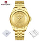 NAVIFORCE Women Watches Ladies Creative Watch Stainless Strap New Fashion Charm Quartz 30m waterproof Wristwatches Female Clock