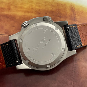 NEW Merkur Dual Crown Pilot Skin Diving Watch 100m Retro Manual Mechanical Watches for Men Watch Vintage 42mm Reloj Hombre