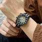 MEGIR Classic Quartz Watch for Men Waterproof Multi-Function Sport Chronograph Fashion Canvas Strap Male Wristwatch Clock 8121