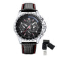 MEGIR Men's Original Sport Watches Leather Strap Quartz Military Waterproof Wristwatch Male Clock Reloj Hombre 1010