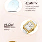 CURREN Chic Elegant Women's Watch Square Minimalist Dial with Luminous Hands Luxury Simple Quartz Wristwatch Ladies