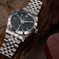 Baltany S4102 Business Man Automatic Mechanical Wristwatch 36mm Linen Dial Engine Turned Bezel NH35 Luxury Dress Watch For Man