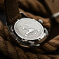 New Merkur Watch Top Hill Series Vintage 50m Mechanical Mens handwind Watch Mens Salmon Dial Dress Watches Rice Strap 38mm