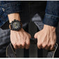 MEGIR Men Watches Luxury Brand Quartz Wristwatch Waterproof Leather Strap Military Sports Clock Chronograph Reloj Hombre 2130