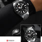 CURREN Casual Simple Quartz Watch with Stainless Steel Band Fashion Men's Clock Waterproof Luminous Wristwatches