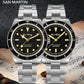 San Martin Vintage 38mm 6200 Diver Watch New Upgraded for Men Luxury NH35 Automatic Mechanical Sapphire Waterproof 200m Relojes
