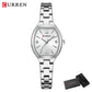 CURREN Silim Simple Quartz Watch for Women Luxury Vintage Wristwatch Luminous Hands Stainless Steel Bracelet Women's Dress Watch