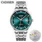 CADISEN Ultra-thin Mechanical Wriswatch Japan MIYOTA 9015 Top Brand Luxury Single-dome Sapphire Crystal  Automatic Watch Man