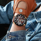 CURREN Men's Chronograph Watch Quartz Movement Luminous Hands Casual Sport Watch for Men Auto Date Waterproof Clock