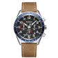RUIMAS Luxury Brand Chronograph Watches for Men Fashion Leather Sports Military Wristwatch Luminous Clock Auto Date Reloj Hombre