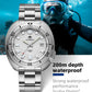 ADDIESDIVE Business Automatic Mechanical Man Watch Silver Premium Luxury 200M Dive Waterproof NH35A Stainless Steel Mens Watches