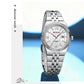 CURREN Women's Watch New Two- Tone Bracelet Quartz Wristwatch with Luminous Hands Luxury Shiny Dial with Stainless Steel Band