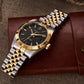 Baltany S4102 Business Man Automatic Mechanical Wristwatch 36mm Linen Dial Engine Turned Bezel NH35 Luxury Dress Watch For Man