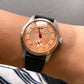 Pierre Paulin Jumping Hour Men Watch Bronze Bezel Salmon Dial Automatic St1721 Mechanical Watch Vintage Date Window 38mm Fashion