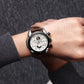 MEGIR Luxury Brand Military Sport Watches for Men Leather Strap Quartz Wristwatch Male Clock Chronograph Reloj Hombre 2065