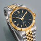 Baltany S4102 Business Man Automatic Mechanical Wristwatch 36mm Linen Dial Engine Turned Bezel NH35 Luxury Dress Watch For Man