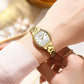 CURREN Silim Simple Quartz Watch for Women Luxury Vintage Wristwatch Luminous Hands Stainless Steel Bracelet Women's Dress Watch