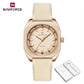 NAVIFORCE Simple Women Watches Luxury Design Silicone Watch Ladies Quartz Wristwatch Womens Polygon Dial Luminous Reloj Mujer
