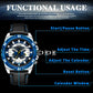MEGIR Luxury Casual Men Watches Fashion Sports Military Wristwatch Calendar Luminous Quartz Chronograph Clock Montre Homme 2118