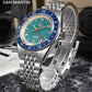 San Martin Original Design Fashion GMT 39.5mm Men Sports Watch Japan NH34 Automatic Mechanical Waterproof 100m SN0116 Reloj
