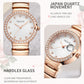 MEGIR Stainless Steel Strap Watches for Women Fashion Casual Quartz Wristwatch Diamond Dial Ladies Dress Clock Reloj Hombre 7010