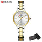 CURREN Simple Elegance Women's Watches NEW Thin  Quartz Stainless Steel Band Wristwatch Waterproof Clock Gift for Ladies