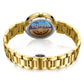 MEGIR Luxury Stainless Steel Gold Women Bracelet Watch Large Dial Automatic Mechanical Wrist Watches Ladies Business Watch Clock