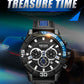MEGIR Watches for Men Brand Luxury Military Sports Watch Chronograph Leather Strap Waterproof Date Quartz Wristwatch Man Clock