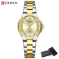 CURREN Women's Luxury Brand Watches Simple Quartz Auto Date Wristwatch Female Waterproof Clock Luminous Hands 9107