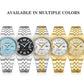CURREN Women's Watch New Two- Tone Bracelet Quartz Wristwatch with Luminous Hands Luxury Shiny Dial with Stainless Steel Band
