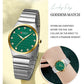 CURREN Luxury Classic Quartz Watch for Women Round Dial with Rhinestones Stainless Steel Bracelet Elegant Dress Wristwatch