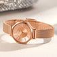MEGIR Fashion Simple Style Women Watches Stainless Steel Strap Quartz Female Wristwatches Gift Waterproof Ladies Diamond Watch
