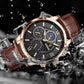 LIGE New Men Watch Top Brand Luxury Waterproof Luminous Sport Wristwatch Quartz Military Leather Watch For Men Relogio Masculino