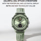 NAVIFORCE Original Watches For Woman Dual Display Lady Retro Female Quartz Watch Waterproof Round Dial Give for Girlfriend gift