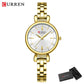 CURREN-Elegant Dress Watch for Women, Luxurious and Exquisite, 28mm Dial with Shinning Rhinestone, Quartz Wristwatch, New