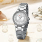 CURREN-Quartz Wristwatches for Women, Simple and Elegant Dial with Roman Numbers Design, Luminous Hands Clock