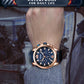 MEGIR Casual Watches Men Luxury Brand Military Sport Watch Leather Wristwatch Luminous Quartz Chronograph Calendar Clock 2156