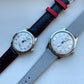 34mm NEW Pierre Paulin Jumping Hour Men Watch White Dial Automatic St17 Mechanical Watch Vintage Date Window relógios masculino